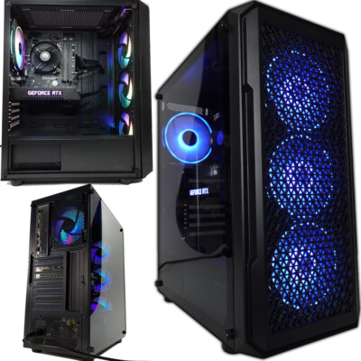 Custom Gaming PC Desktop Computer 6 Core Intel i5-8500 16GB 1TB SSD RTX 4060