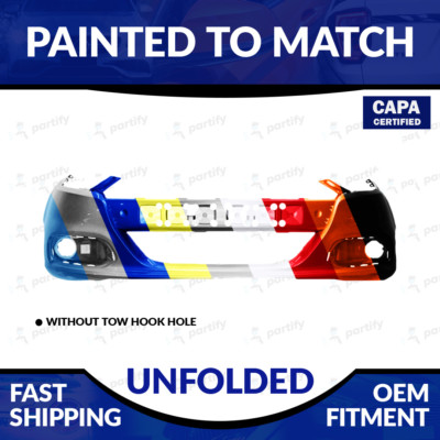 NEW Painted CAPA Certified Unfolded Front Bumper For 2013-2016 Dodge Dart