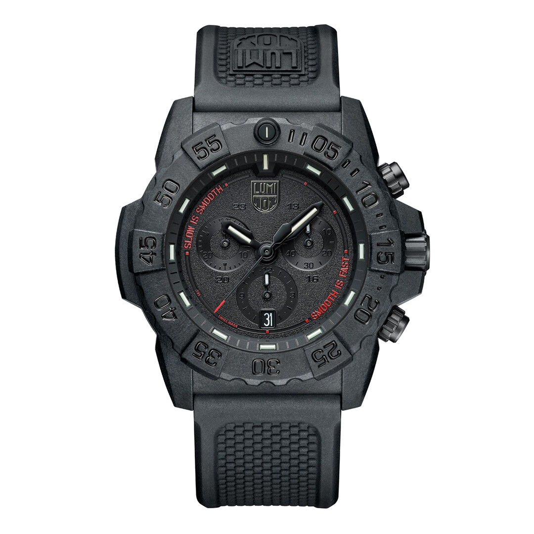 Pre-owned Luminox Navy Seal 3581.sis Black Rubber Strap Men Watch