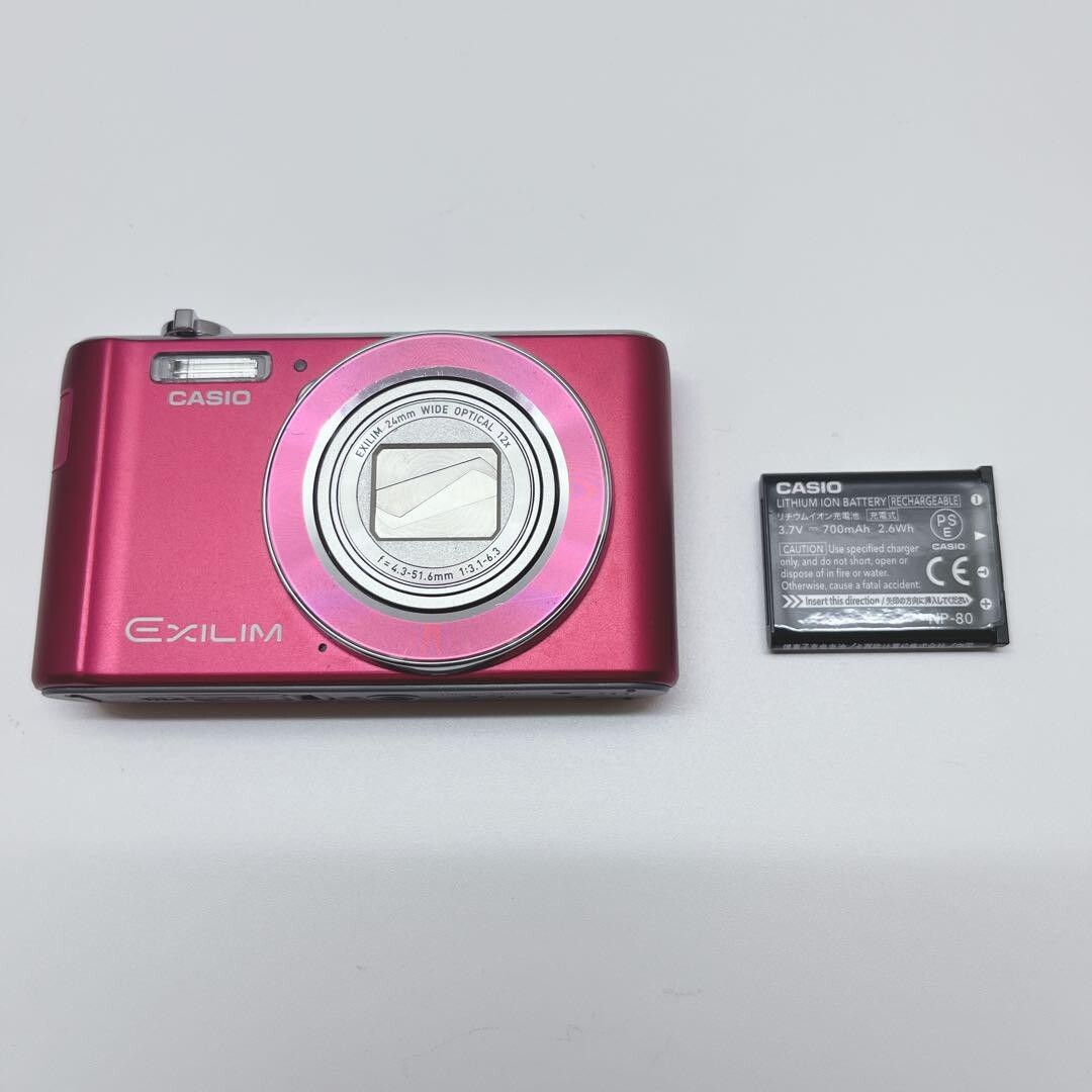 Casio EX-ZS190 Exilim Digital Camera Pink Tested From Japan