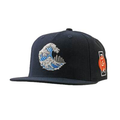

Кепка DGK Dirty Ghetto Kids Breaker Stapback Hat (темно-синяя) с 5 панелями, Navy