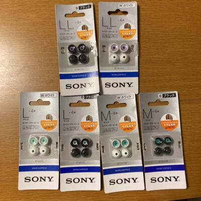SONY Hybrid Replacement Ear Tips EP-EX11 Black White SS S M L LL