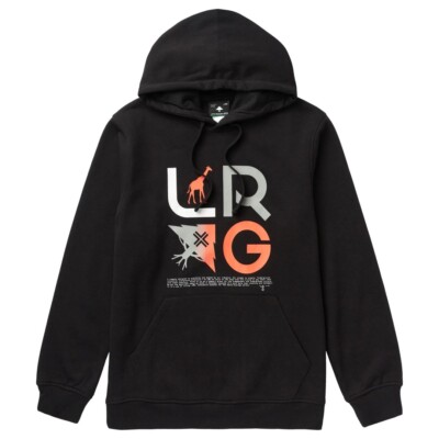 

Пуловер с капюшоном LRG Lifted Research Group Slogan Stacked Icons (черный)