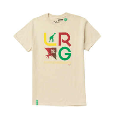 

Футболка с короткими рукавами LRG Lifted Research Group Slogan Stacked Icons (песочный), Sand