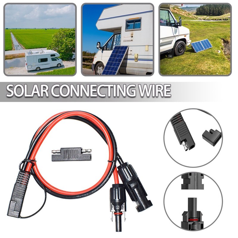 10 AWG SAE Connector to MC-4 Solar Extension Cable Solar Panel Adapter Cable A