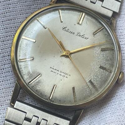 時計 CITIZEN DELUXE 23 JEWELS 125 MANUAL WIND Citizen Deluxe 23 Jewels Vintage Manual Wind Men's Watch