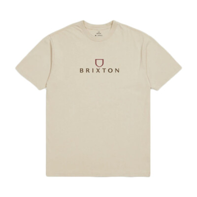 

Brixton Alpha Thread Футболка с коротким рукавом (кремовая) Мужская футболка, Cream