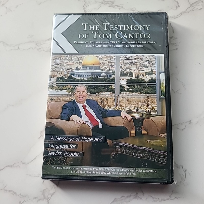 The Testimony of Tom Cantor NEW DVD Scantibodies Labratory CEO
