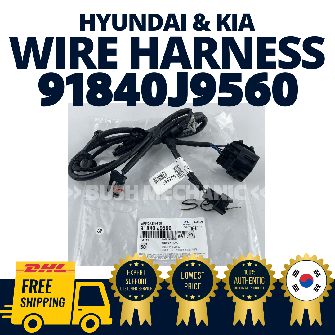 GENUINE OEM Hyundai Kia Wire Harness Wiring Assembly Fem GENUINE OEM Hyundai Kia Wire Harness Wiring Assembly Fem