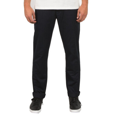 

Брюки Volcom Frickin Modern Stretch Chino Pants (черные) Мужские брюки облегающего кроя, Черный