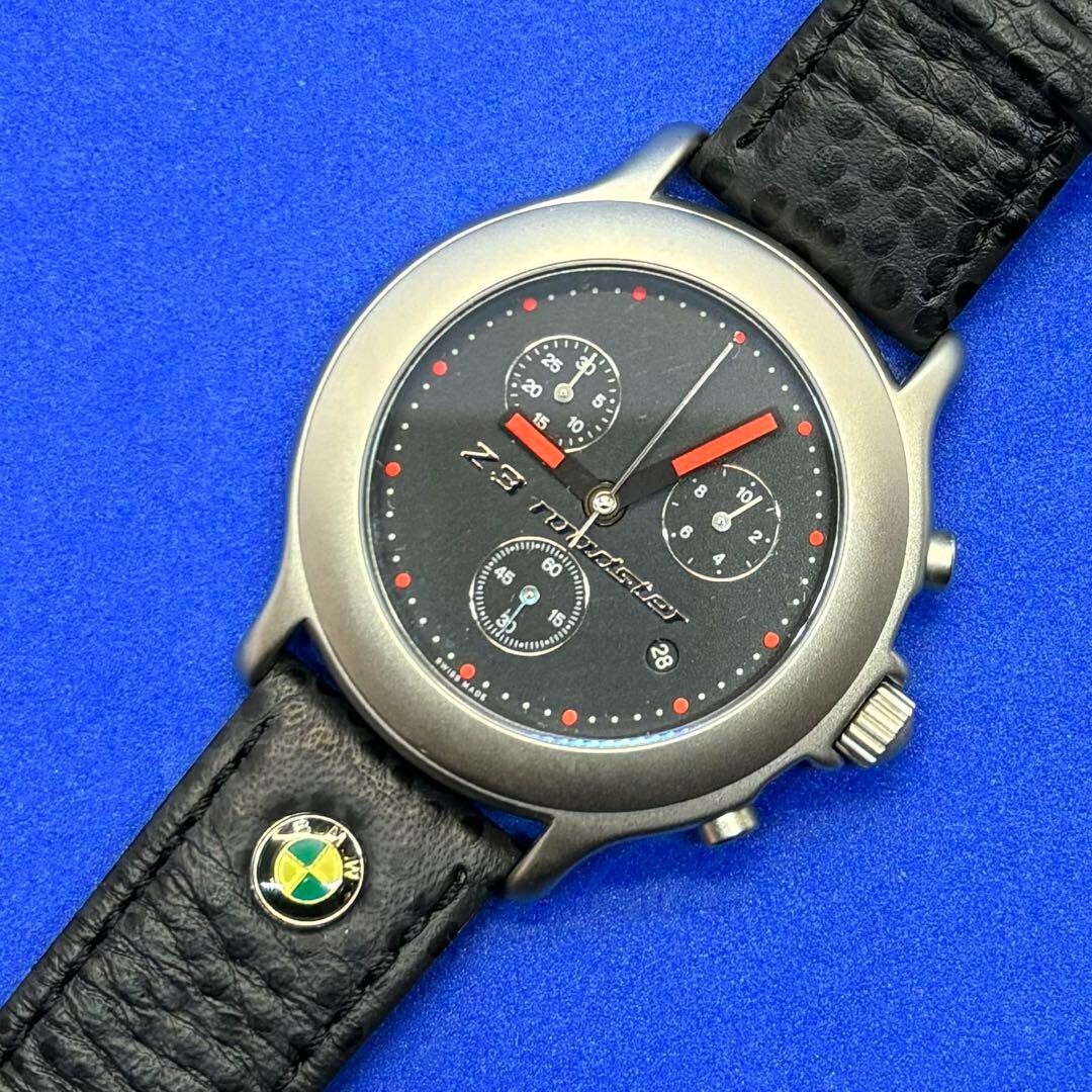 BMW Z3 Chronograph Watch 1997 with Case Vintage Rare Needs
