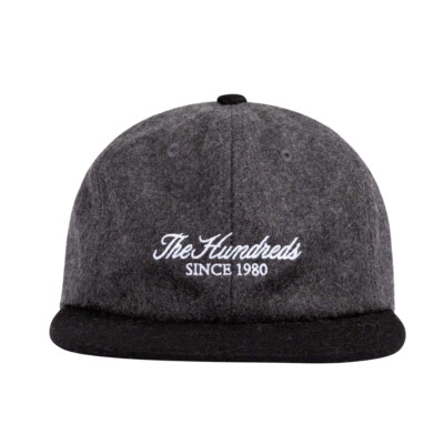 

Шляпа The Hundreds Rich с ремешком (серая), шерстяная регулируемая кепка, Grey