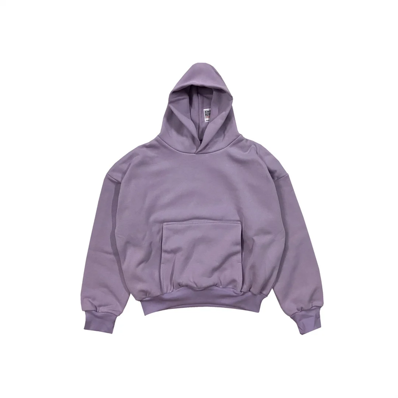 Kanye West Kanye 2020 Vision Double Layered Hoodie Purple Cotton Heavyweight Men