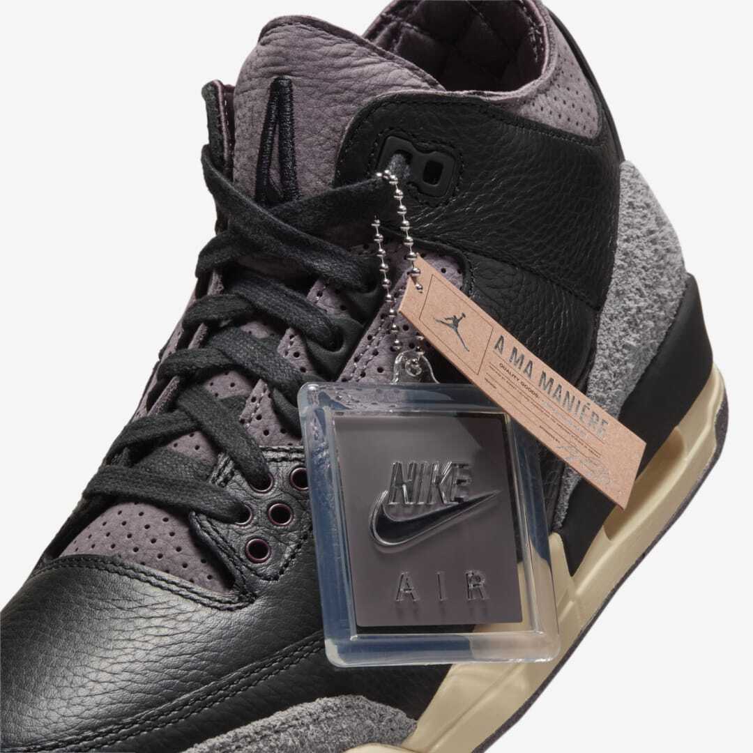 Pre-owned Jordan Fz4811-001 A Ma Maniere Nike Women's Air  3 Retro Og Sp Black (women's)