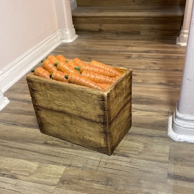 Case Of Carrots Life Size Statue Vegetable Prop Food Display Farm Restaurant