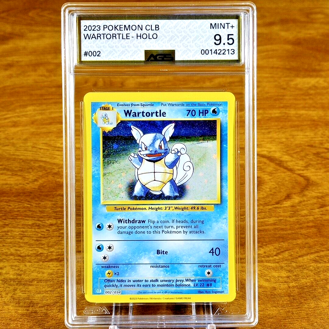 Pokemon Trading Card Game Classic Wartortle CLB 002/034 AGS Pokemon Trading Card Game Classic Wartortle CLB 002/034 AGS