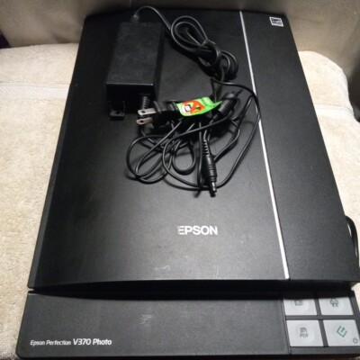 Epson Perfection V370 Document Photo Scanner w. Power Cord *Tested*