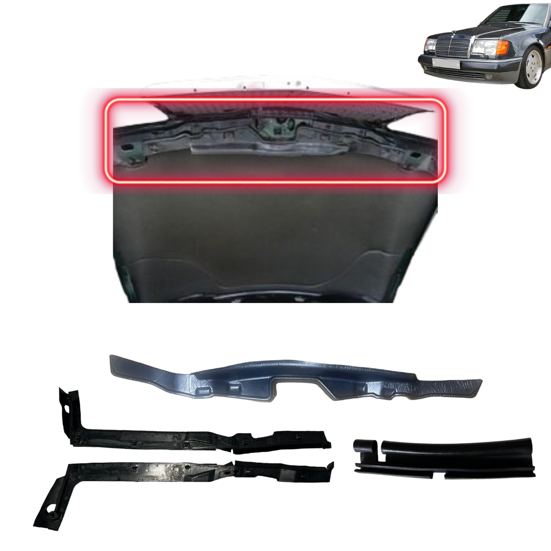 Abdichtung SET Motorhaube innen vierteilig für Mercedes-Benz W124 