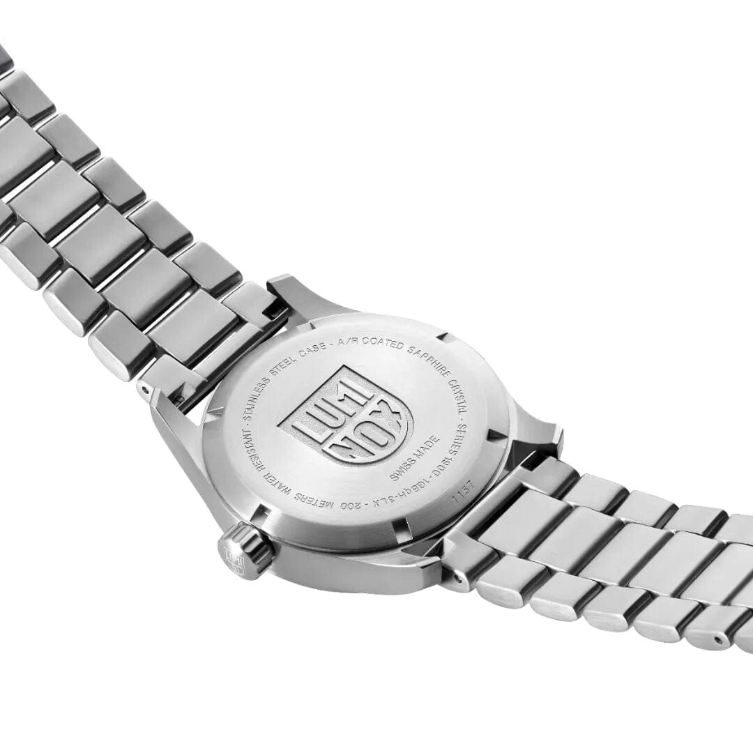Pre-owned Luminox Xl.1904 Men's 44mm Atacama Field Sellita Sw 220 Auto Blue Dial Ss Watch