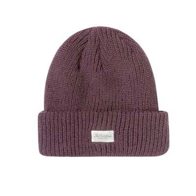 

Вязаная шапка-бини The Hundreds Crisp (пыльно-фиолетовая) с манжетами, Dusty purple