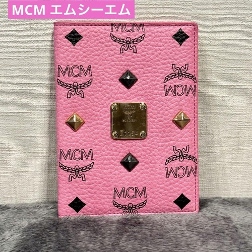 MCM Passport Case With Studs Pink No Box | eBay
