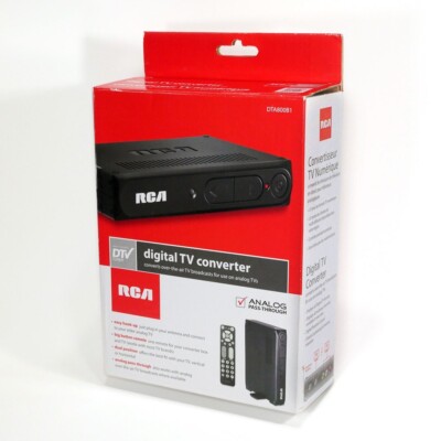RCA Digital TV Converter DTA800B1 Digital TV Tuner DTV with Remote Control / NEW
