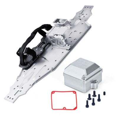 GPM Racing Aluminum 7075-T6 Chassis Plate Silver : 1/8 4WD Sledge Monster Truck