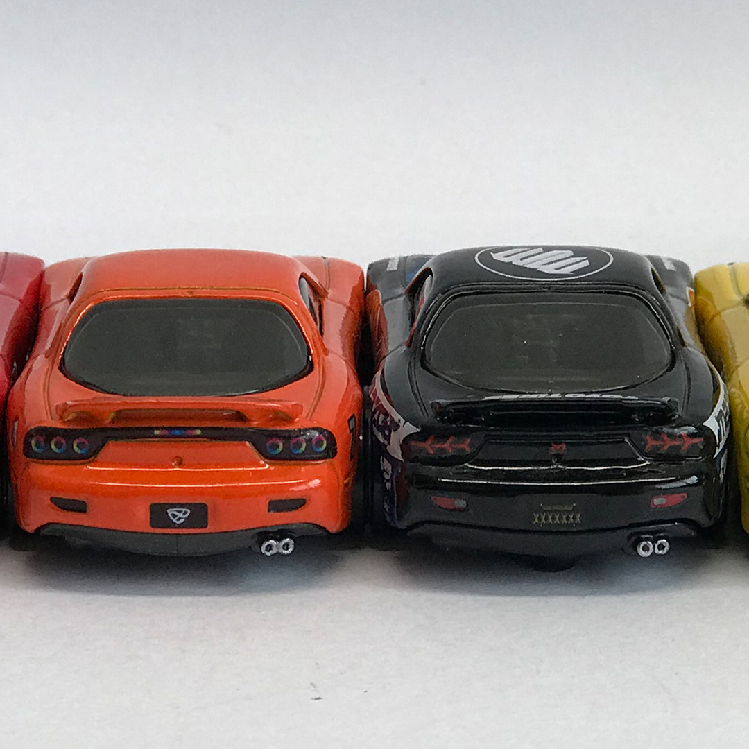 1/64 Scale MAZDA FD RX7 Custom Waterslide Decals Headlight Taillight Hot Wheelz