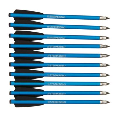 Steambow AR-Series Stinger 16mm Broadhead-Tipped Red Anodized Arrows 3 Pack