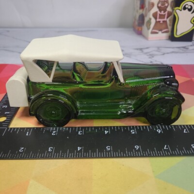 Avon Maxwell '23 Deep Woods Green Glass Car Aftershave Bottle EMPTY! Collectable