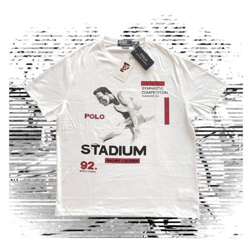 Polo 1992 ラルフローレン wing Tシャツ NWT Mens Medium Polo Ralph Lauren P Wing T Shirt 1992