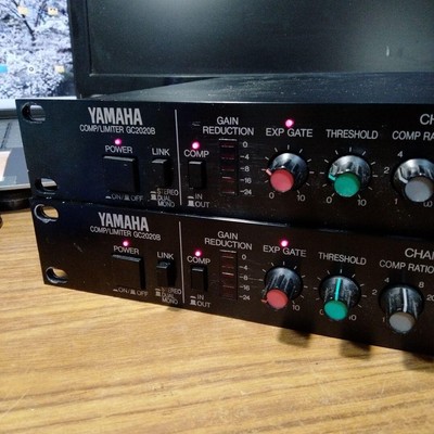 Yamaha GC2020B Comp/Limiter (2 Units) - Rare Vintage Compressors - Near-Mint