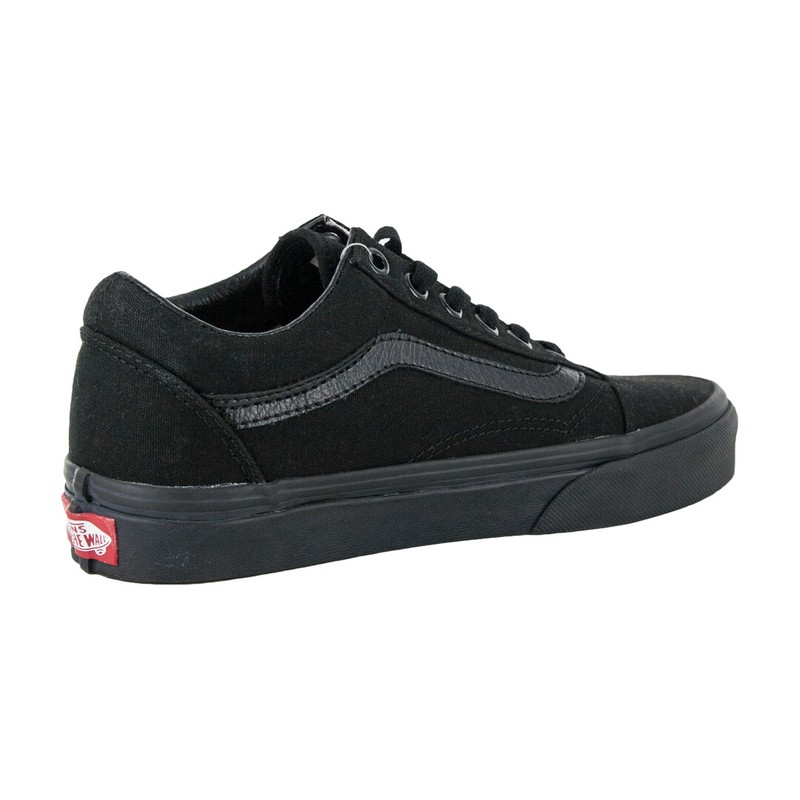 vans canvas old skool black & white shoes