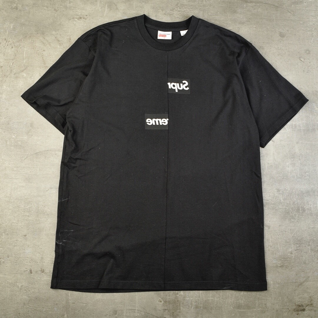 Supreme Comme des garcons box logo tee 白
