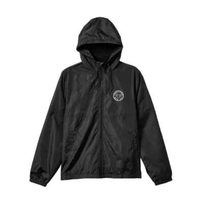 

Куртка Brixton Claxton Crest (черная/черная) Ветровка с капюшоном, Black/black