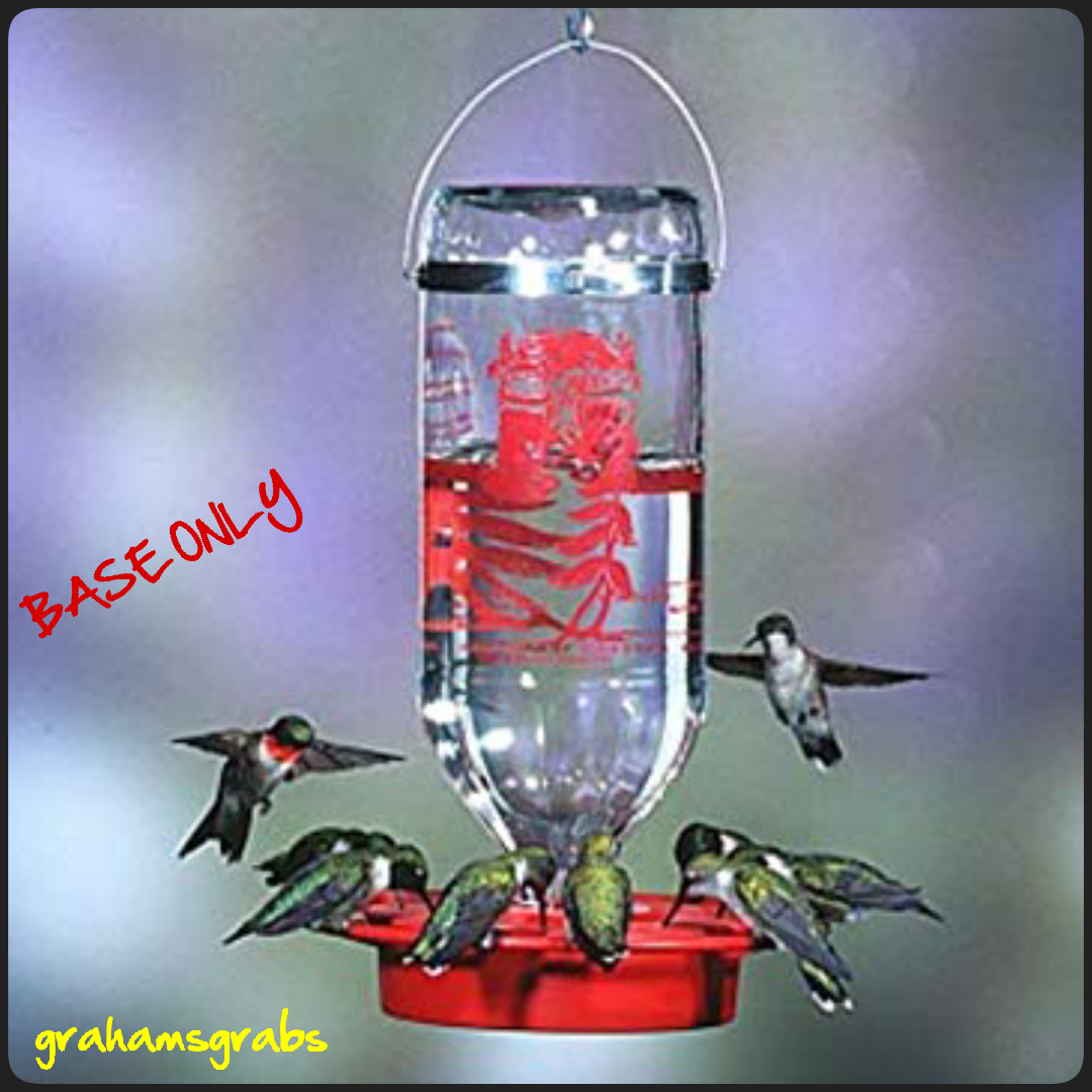 BEST-1 HUMMINGBIRD FEEDER REPLACEMENT BOTTOM BASE FITS 8, 32 & 72 oz MADE IN USA
