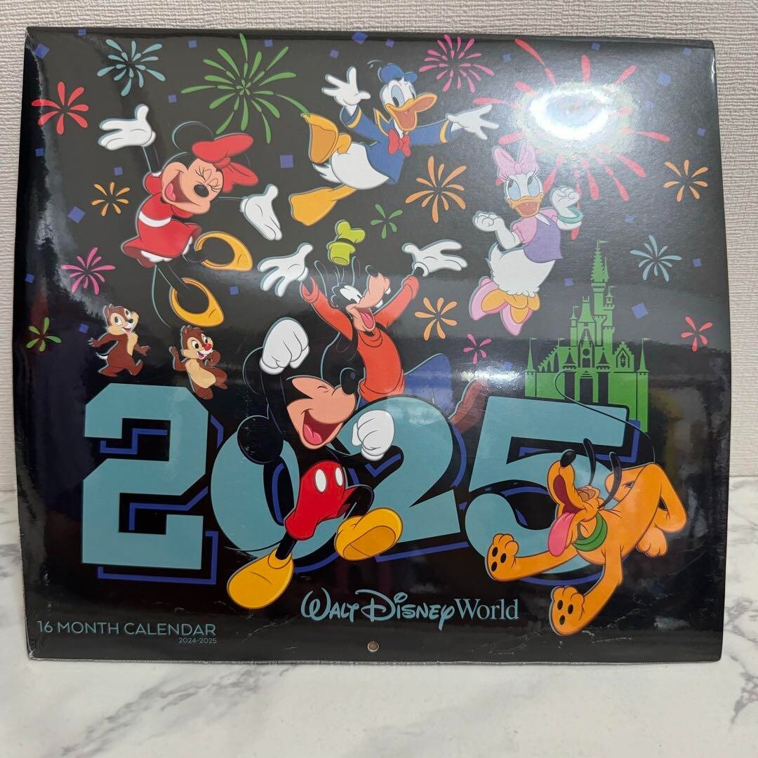 16ヶ月カレンダー　2024-2025 フロリダディズニーワールド　新品未開封 16 Month Calendar 2024-2025 Florida Disney World New