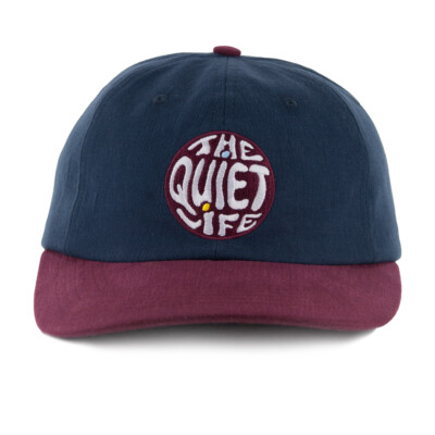

Кепка The Quiet Life Corbier Polo с ремешком на спине (темно-синий/бордовый) с 6 панелями, Navy/burgundy