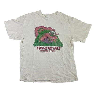 Re/Done Vintage Oversized Graphic Tee I Have No Idea Where I Am Tee Small Alien