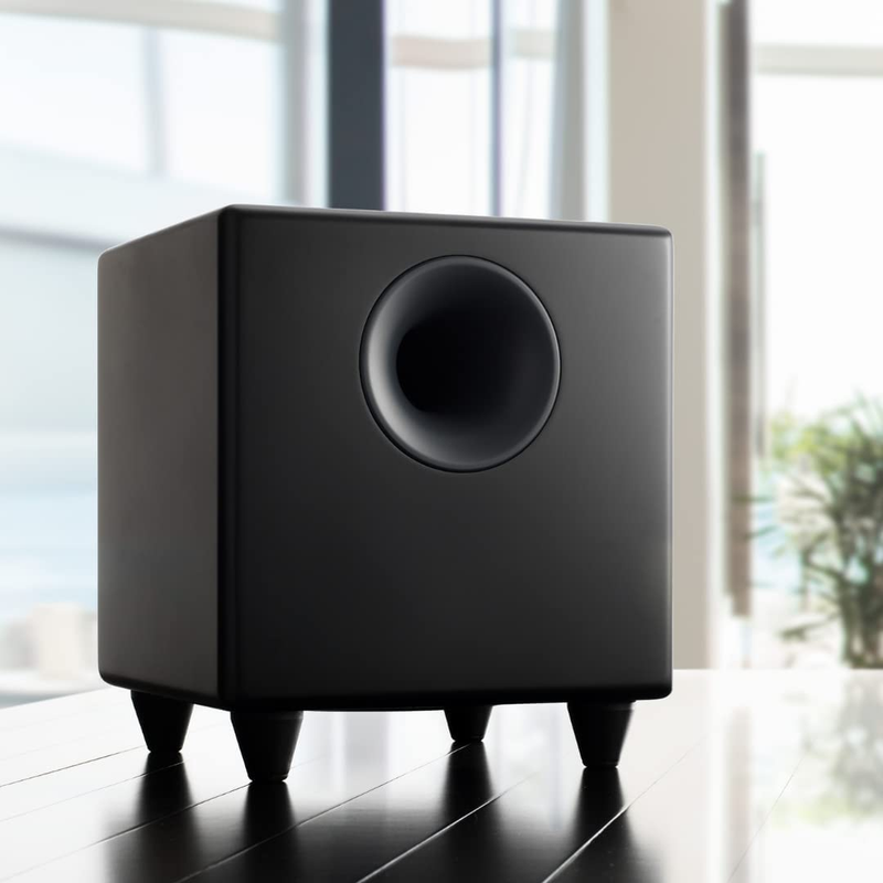 S8 Powered Subwoofer Speaker - 250W 8-Inch Home Subwoofer with Built-In Amplifie