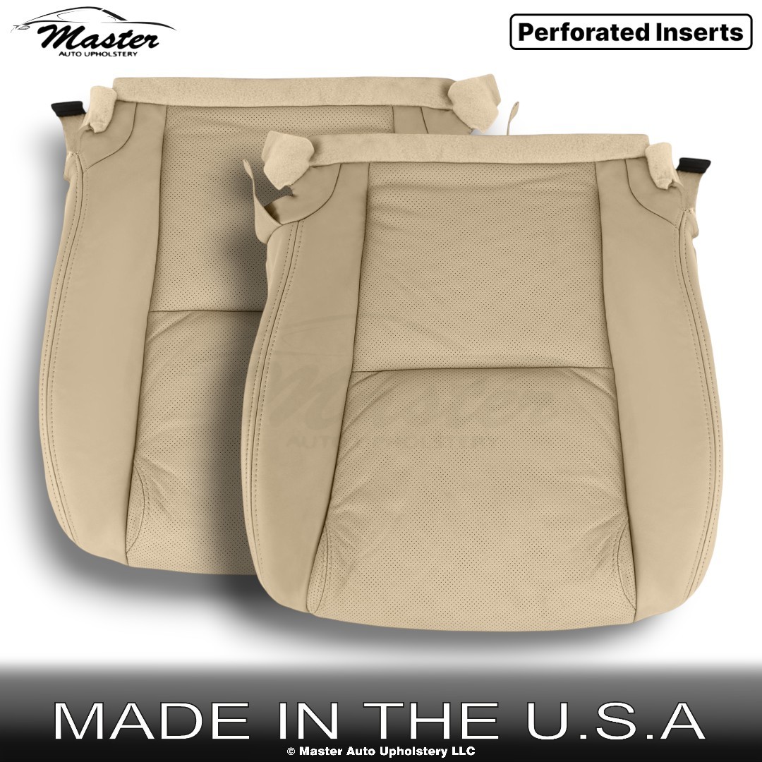 2006-2011 Fits Lexus GS350 Leather Perf. Front Bottom Seat Covers Tan(Beige)