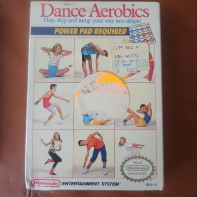 NES Nintendo DANCE AEROBICS - NEW  Factory Sealed Authentic H-Seam Store Sticker