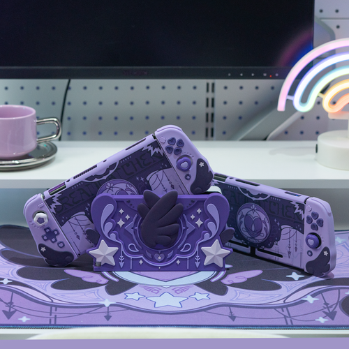 GeekShare Protective Case for Nintendo Switch/OLED and Joy Con Wing Star Dark