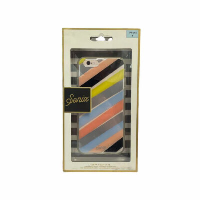 Sonix Clear Coat Series iPhone 6 & iPhone 6s Clear Multi Checker Stripe Case