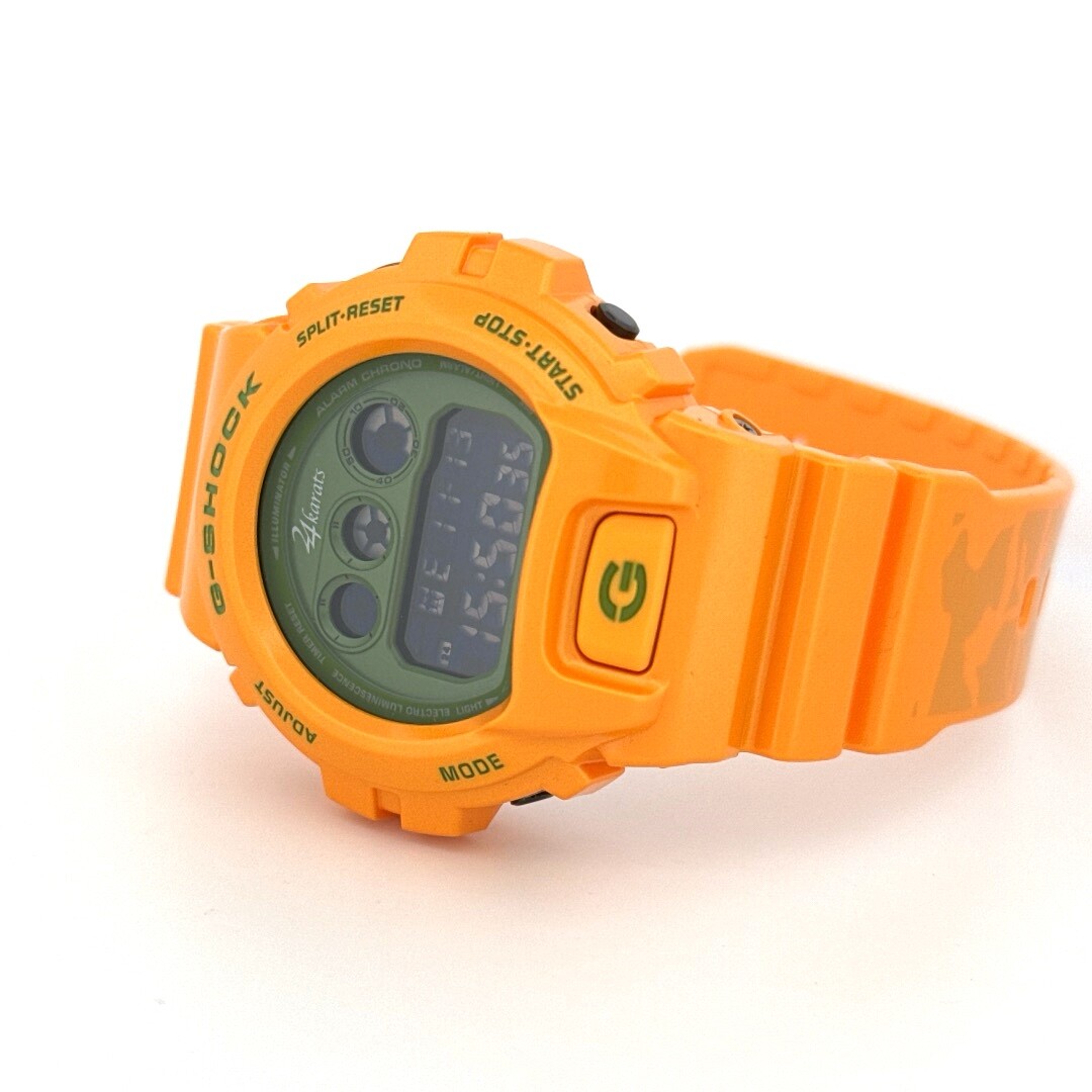 G-SHOCK DW-6900 白×ゴールド　24karats×G-SHOCK Iced Out Gold G Shock Watch White DW6900 – HipHopBling