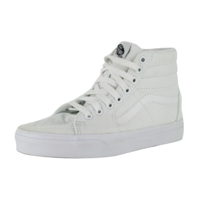 Vans Sk8-Hi Sneakers (True White) Мужские парусиновые высокие туфли для скейтбординга