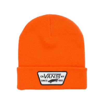 Вязаная кепка Vans Off the Wall Milford Beanie (Flame) с манжетами