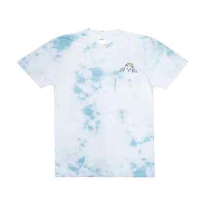 

Футболка RIPNDIP Lord Angel с коротким рукавом и карманом (светло-голубая молния), Light blue lightning wash