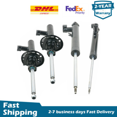 4PCS Front Rear Shock Absorbers w/Electric Fit VW Golf VI Scirocco 2008-2013