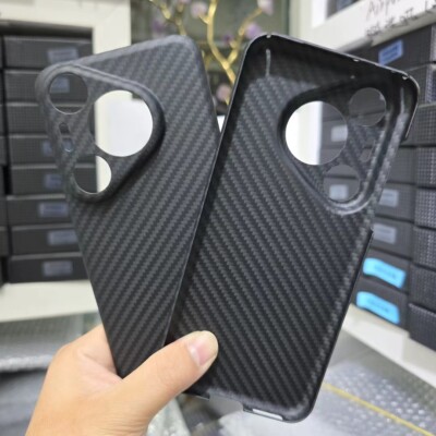 Genuine Carbon Fiber Cover For HUAWEI Pura 70 Pro Ultra Thin Armor Back Case